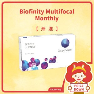 Biofinity Multifocal (月戴|漸進|矽水凝膠)