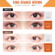 Flurry 1 Day Ring Orange Brown