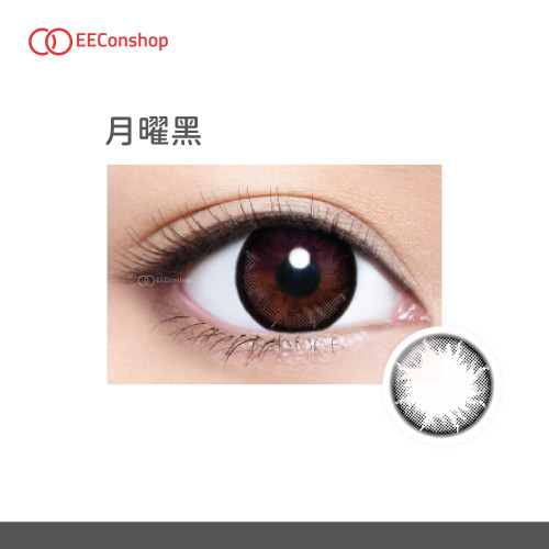 TICON帝康 AKIRA艾綺拉彩色日拋隱形眼鏡 1 Day Color 月曜黑 BLACK