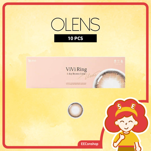 Olens Vivi Ring 1 Day 10p - Brown